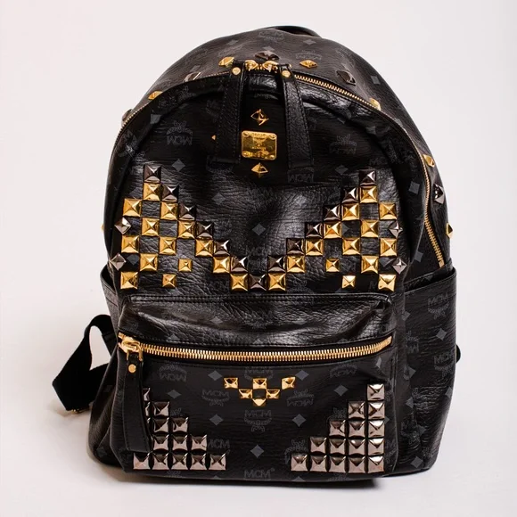 EUC MCM Leather Backpack in Black EUC MCM Leather Backpack in Black | eBay main image 3